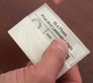 Imprimer et plastifier des étiquettes