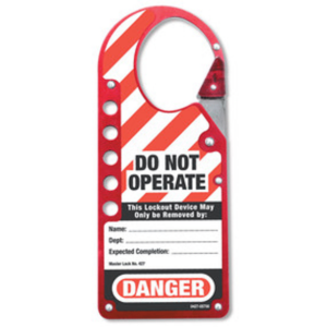 Alumium hasp + tag - Industrial Labelling supplies