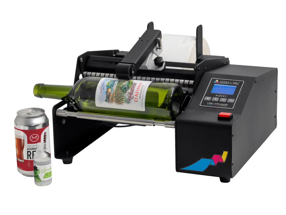 bottle label applicator