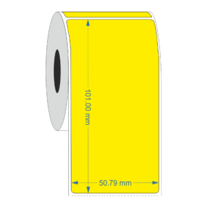 Permanent Autoclave Thermal transfer label 50.8mm x 101mm -