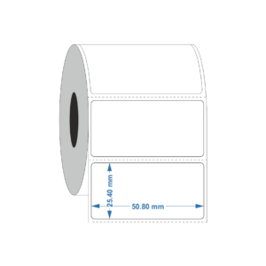 Permanent Autoclave Thermal transfer label 50.8 x 25.4mm