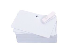 Pre-punched PVC cards 20mil - Industrial Labelling supplies