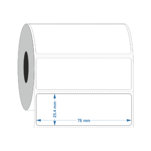 Cryo Metal rack label 76mm x 25.4mm