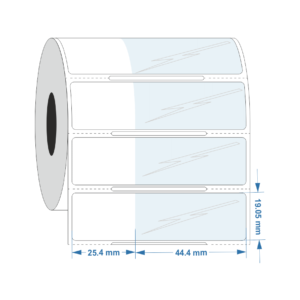 Self Laminating label 25.4mm x 19mm +44.4mm