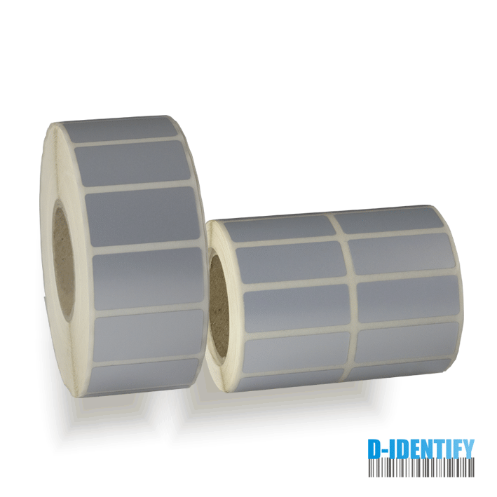 Metallised Polyester label 50mm x 12.5mm - Industrial Labelling supplies