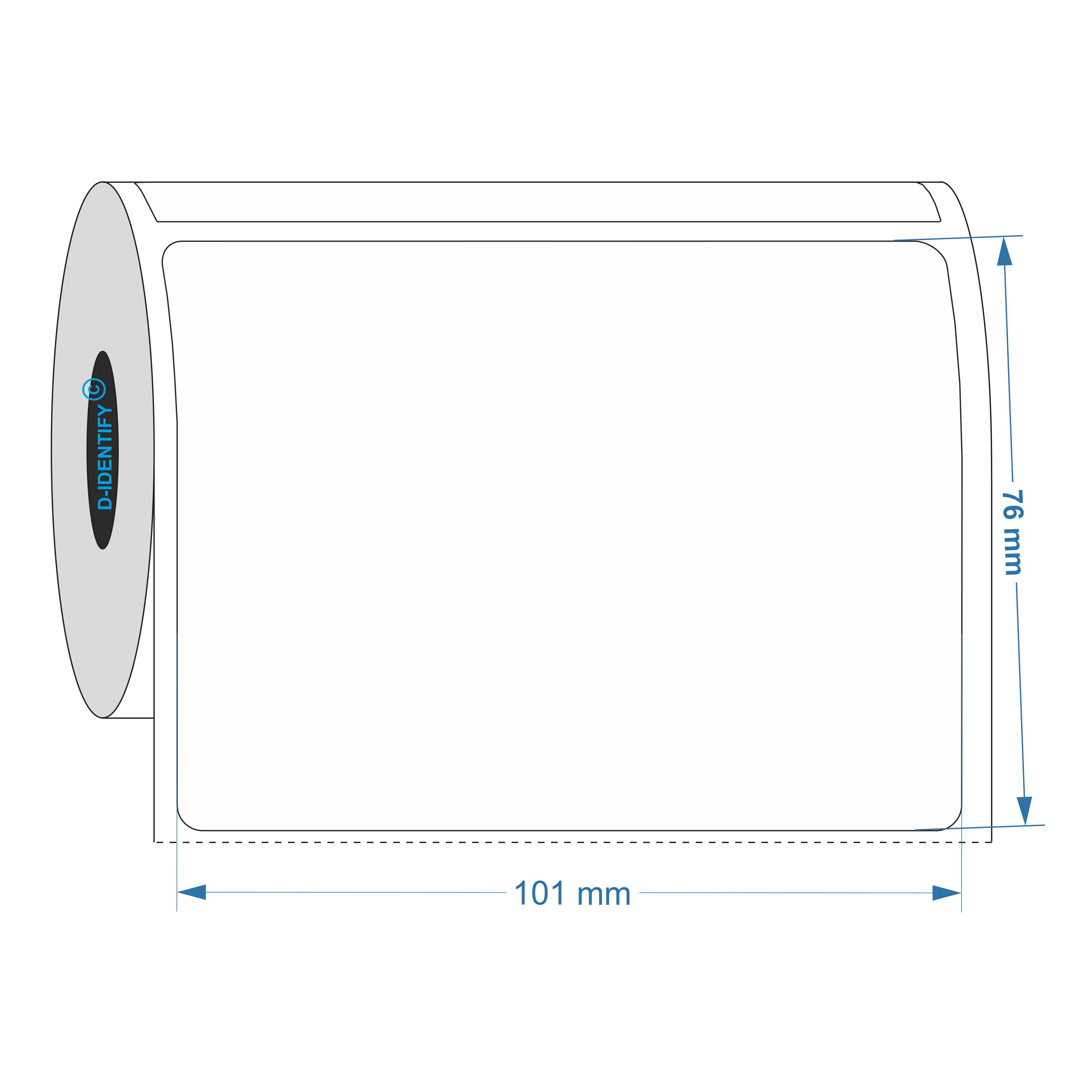 inkjet label 101x76mm