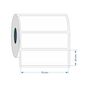 inkjet label 76x25mm