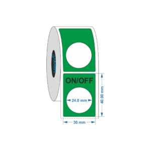 Engraving plate button label 30mm x 40mm - Industrial Labelling supplies