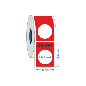 Engraving plate button label 30mm x 40mm - Industrial Labelling supplies