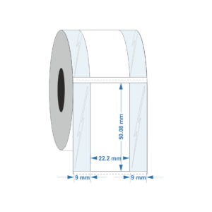 Frozen Surface label 22.2mm x 50.8mm - Industrial Labelling supplies