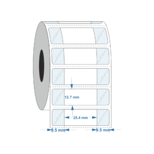 Frozen Surface label 25.4mm x 12.7mm - Industrial Labelling supplies