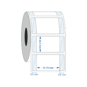 Frozen Surface label 31.8mm x 22.2mm - Industrial Labelling supplies