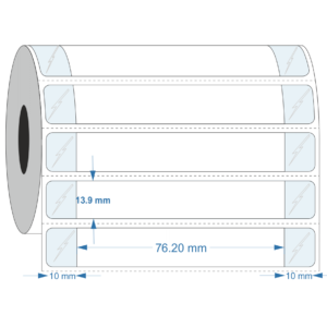 Frozen Surface label (50ml tube) 76.2mm x 13.9mm