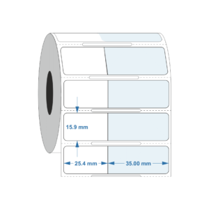 Frozen Vial/Tube label 25.4mm x 15.9mm + 35mm