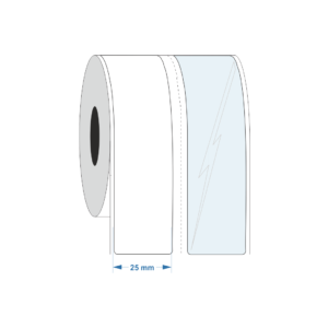 Print and Laminate label 25mm x 30m (White Continuous) - Industrial Labelling supplies
