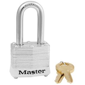 Laminated steel safety padlock, 40mm wide with 38mm tall shackle