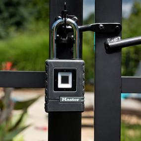 56mm wide Master Lock Biometric padlock outdoor (fingerprint)