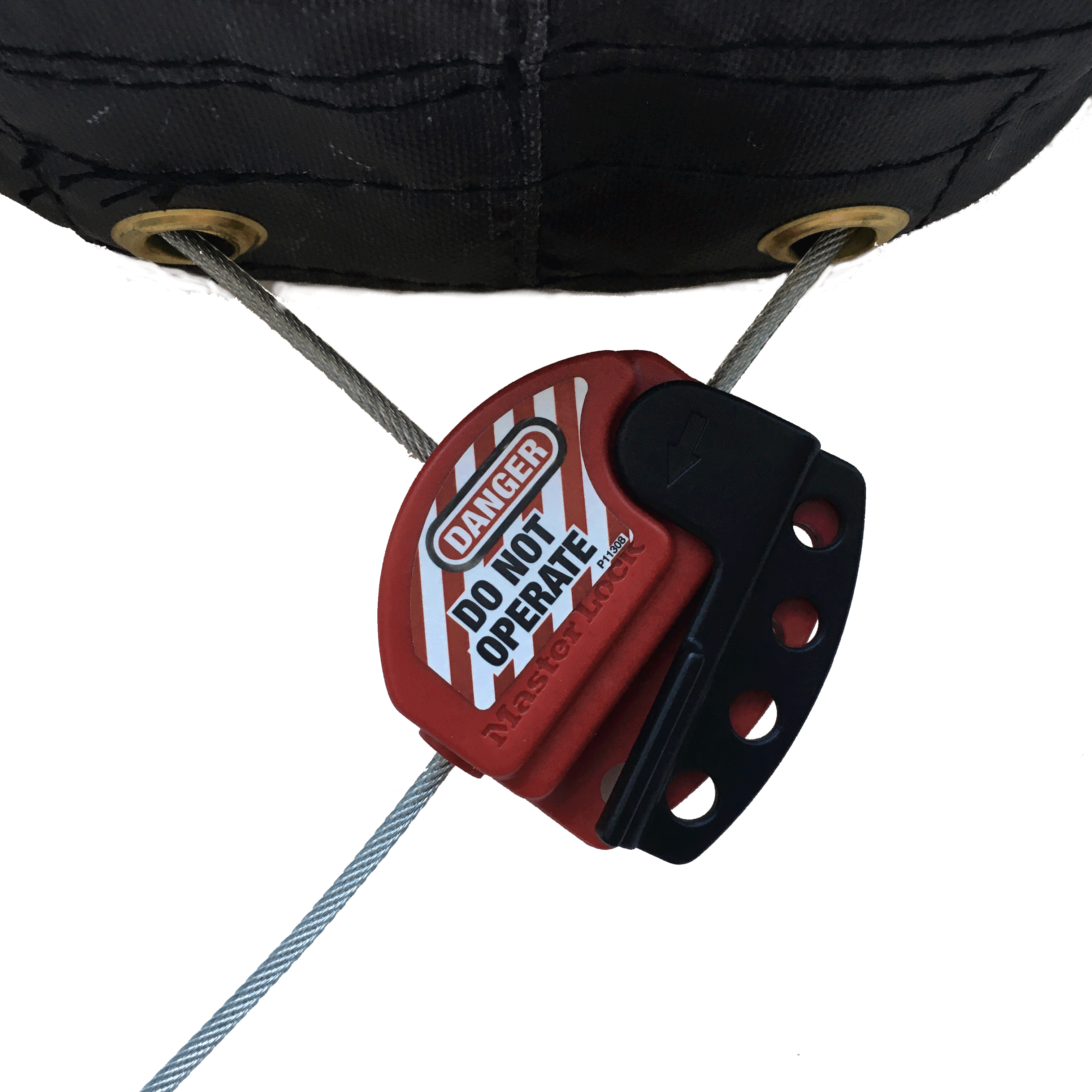 Confined space lockout tool (LARGE) Lockable for manholes from 29 to 32 inch - Industrial Labelling supplies