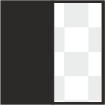 black on clear