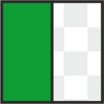 green on clear