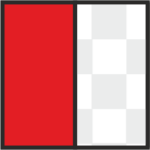 red on clear