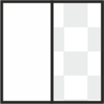 white on clear
