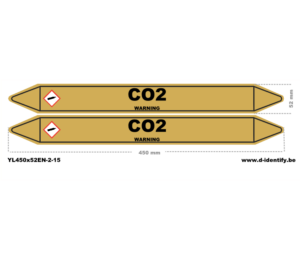 Carbon Dioxide Pipe Marking – Industrial CO₂ Line Identification