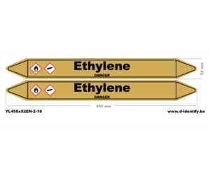 Ethylene Pipe Marking – Industrial Ethylene Gas Line Identification