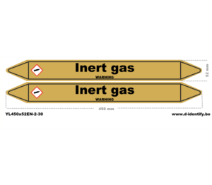Inert Gas Pipe Marking