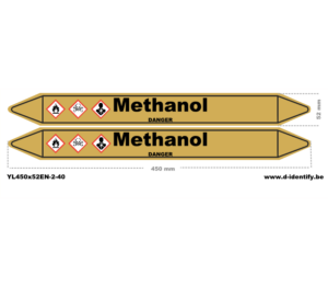 Methanol Pipe Marking – Industrial Methanol Line Identification