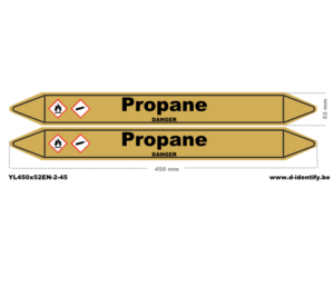 Propane Pipe Marking – Industrial Propane Gas Line Identification
