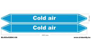 Cold Air Pipe Marking – Industrial Air Line Identification