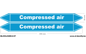 Compressed Air Pipe Marking – Industrial Air Line Identification