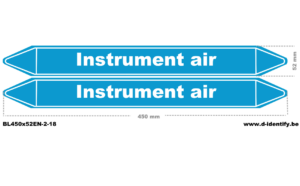 Instrument Air Pipe Marking – Industrial Control Air Identification