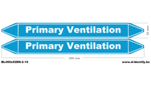 Primary Ventilation Pipe Marking – Industrial Air Identification