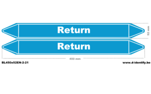 Return Air Pipe Marking – Industrial Air Line Identification