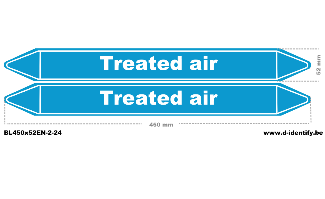 Treated Air Pipe Marking – Industrial Compressed Air Identification