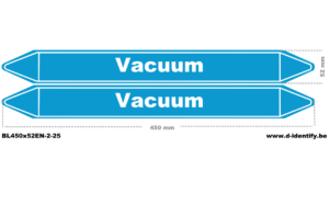 Vacuum Air Pipe Marking - Industrial Pipe Markers