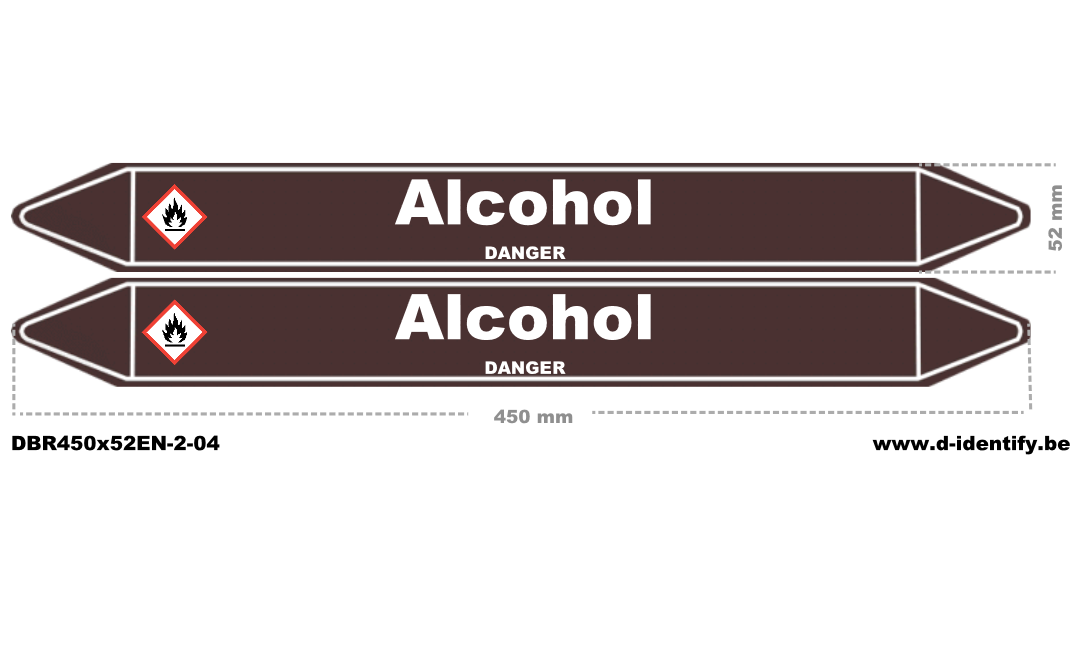 Alcohol Pipe Marking – European Industrial Style