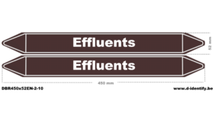 Effluents Pipe Marking – European Industrial Style