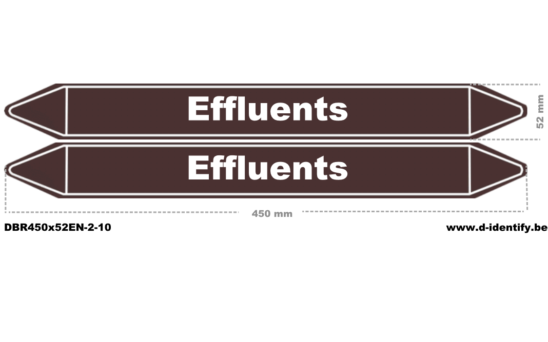 Effluents Pipe Marking – European Industrial Style