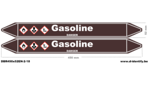 Gasoline Pipe Marking – European Industrial Style