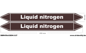 Liquid Nitrogen Pipe Marking – European Industrial Style