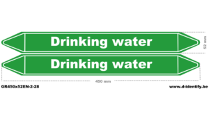 Drinking Water Pipe Marking | Industrial Pipeline Identification
