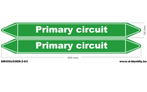 Primary circuit Pipe Marking | Industrial Pipeline Identification