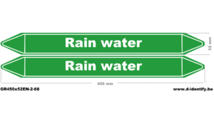 Rain water Pipe Marking | Industrial Pipeline Identification