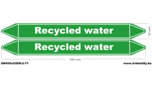 Recycled water Pipe Marking | Industrial Pipeline Identification