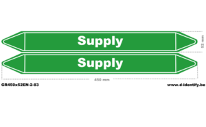 Supply Pipe Marking | Industrial Pipeline Identification