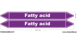 Fatty Acid Pipe Marking – Process Line Identification