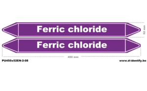 Ferric Chloride Pipe Marking – Industrial Chemical Labels